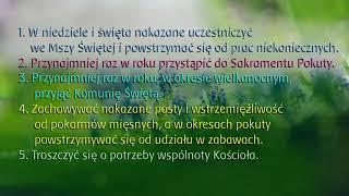 Przykazania kościelne (powtarzane 1h)