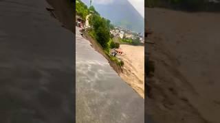 Flood River Landslide | #shorts #viralshort #trandingshorts #landslide #ytshortsvideo #teestariver