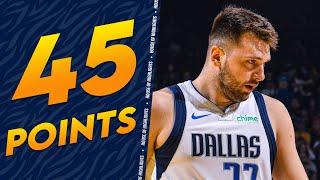 Luka Doncic UNREAL 45 PTS 13 AST 11 REB vs Warriors  FULL Highlights