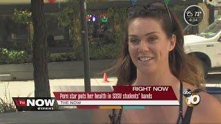 Porn star speaks out against 'condom law' at San Diego State