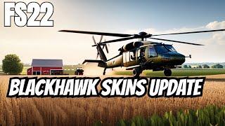 UH60 Blackhawk Helicopter Skins & update - Farming Simulator 22