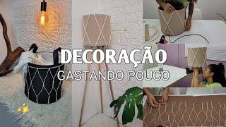 DIY : LUMINARIA TRIPE | CACHEPO DE MACRAME | GASTANDO POUCO