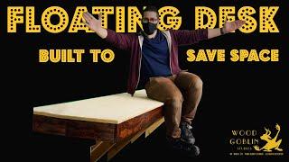 Crafting a Custom 8 Foot Standing Floating Desk with Hidden Drawers | Elevate Your Workspace