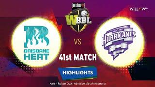 Highlights: 41st Match, Brisbane Heat Women vs Hobart Hurricanes Women