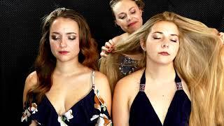 3 Girls Hair Brushing! ASMR Girls Club Pampering Session Corrina, Lucy, Madison