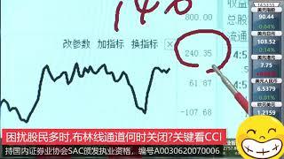 困扰股民,布林线通道何时关闭关键看CCI与关键数字