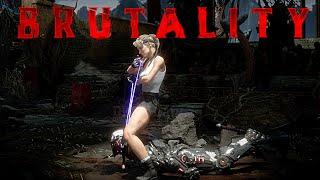 MK11 All Sonya Movie 1995 Brutalities, Fatalities, Friendship, Fatal Blow & Ending