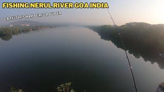 FISHING NERUL RIVER/NERUL BRIDGE GOA INDIA FEB 2024