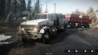 Snowrunner - Mountain Bridge Construction with Heavytrucks  Gameplay #snowrunner