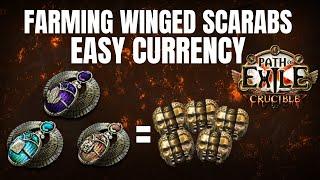 POE 3.21 Making EASY Currency Farming Winged Scarabs using Atlas Memory - Path of Exile Crucible