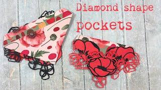  Junk journal with me | Diamond shape 4 pockets from 6 x 6 cardstock