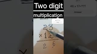 Two digits multiplication #multiply_short_trick #multiplication #numbers #tricks #learn #shortcuts