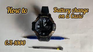 How to battery change on a Casio G Shock GA-1000