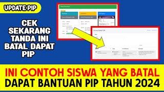 CONTOH SISWA YANG DIBATALKAN DAPAT BANTUAN PIP TAHUN 2024