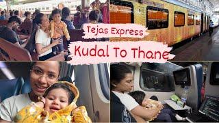 Indian Railway Tejas Express | मुद्राचा पहिला  ट्रेन प्रवास | Kudal To Thane