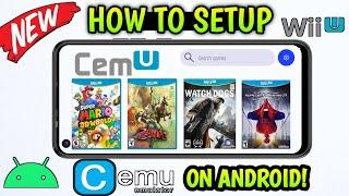 CEMU ANDROID - SETUP/BEST SETTINGS/GAMEPLAY || Nintendo Wii U Emulator On Android