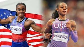 Sha'Carri Richardson | Sha'Carri Richardson explains viral stare down during Olympics relay race