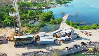 Atualização 152 da mina 18 da Braskem no Mutange | Maceió | Alagoas Brasil | visto de cima em 4K