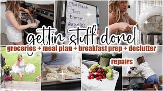  GET IT ALL DONE // clean + declutter + groceries + meal plan + breakfast prep