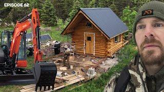 CHOICE: Tractor, Skid Steer or Excavator? Screen Porch |EP62| Log Cabin Build on Off-Grid Homestead