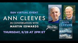 #BNEvents: Ann Cleeves discusses RAGING STORM with Martin Edwards