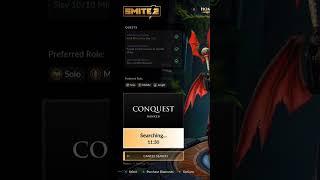 Smite 2 world record 11 minute que for Rank! Improved Matchmaking #Smite #SmitePro #Smite2