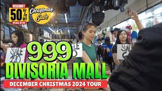 [4K] 999 DIVISORIA SHOPPING MALL - DECEMBER CHRISTMAS 2024 TOUR