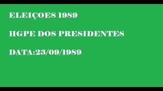 Eleições 1989: HGPE dos Presidenciáveis 23/09/1989