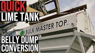 Bulk Master Top Converts Belly Dump Into Quick Lime Tank That Unloads in 15 Seconds