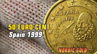 Spain 1999 50 Euro cent coin: What is the real value of European coins?