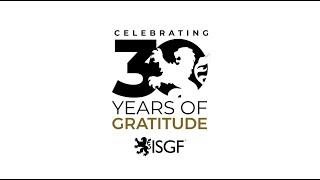 Thank You for 30 Years - ISGF 30th Anniversary