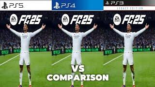 FC 25 PS5 Vs PS4 Vs PS3 | Comparison