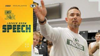 LaFleur’s locker room speech after Packers’ walk-off win in Jacksonville