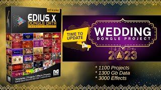 NEW EDIUS X, 9,8 Wedding Project Dongle Data  - 2023 | Wedding Video Mixing Dongle