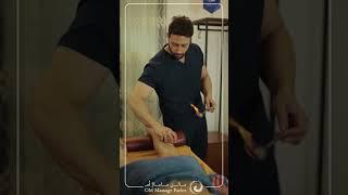 بادکش ناحیه پشت ساق پا cupping on the back of the leg