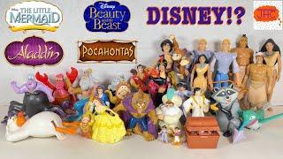 BURGER KING? Disney Little Mermaid Beauty and the Beast Aladdin Pocahontas Action Figure Review