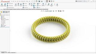 Designing a Braided Bracelet in SOLIDWORKS | Step-by-Step Tutorial