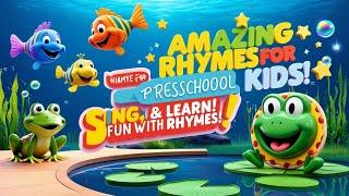 "combo song  Fun Preschool Rhymes with Fish, Turtles, Frogs & Pizza! "