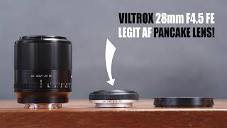 Viltrox AF 28mm F4.5 FE REVIEW - Legit AF Pancake Lens!