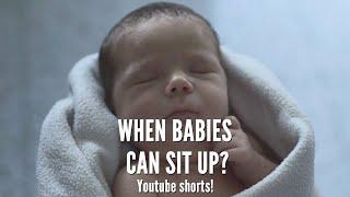 When can babies sit up | baby tummy time sitting crawling walking | #shorts Our first youtube shorts