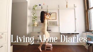 Living Alone Diaries | Back in New York, decluttering and redecorating apartment, eating at 5 AM...