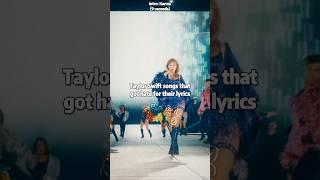 Taylor Swift songs that got hate for their lyrics | #taylorswift #shorts