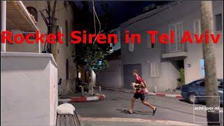 Gaza Rocket Siren in Tel Aviv, Neve Tzedek