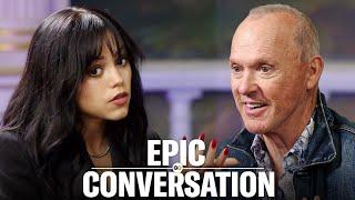 Jenna Ortega & Michael Keaton Talk Beetlejuice, Tim Burton & Career Pressures | Epic Conversation