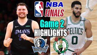 Boston Celtics vs Dallas Mavericks NBA Finals - Game 2 Highlights | Jayson Tatum Called Game 