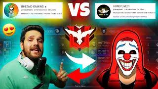 BINZAID GAMING In Opponent @binzaidfreefire VS HONEYLIVE01 ON LIVE  | GARENA FREE FIRE