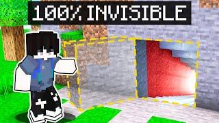 I Build 100% INVISIBLE Minecraft Base! | OMO City