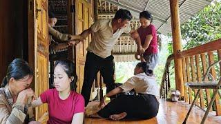 Suddenly the girl's father brought his lover home, making her mother extremely shocked