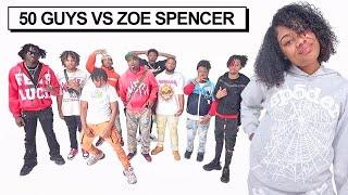 50 MEN VS 1 YOUTUBER: ZOESPENCER (ATL EDITION!)