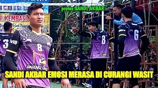 EMOSI SANDI AKBAR MELEDAK SETELAH MERASA DI CURANGI WASIT | LIHAT YANG DI LAKUKAN SANDI AKBAR!!